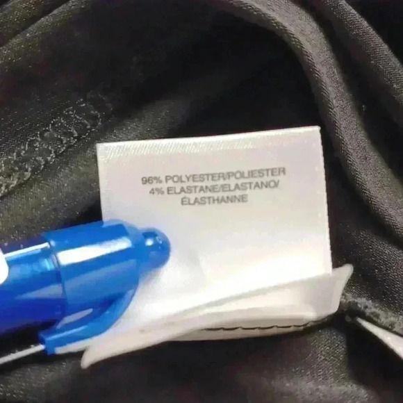 Anne Klein Black Top Medium Gold Button Front Detail with Cute  Knotted Sleeves - Picture 8 of 10